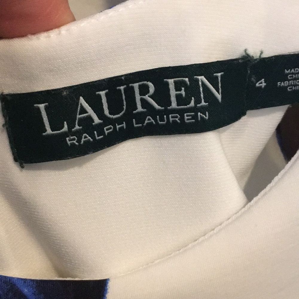 Lauren Ralph Lauren SZ 4 neoprene floral dress - Picture 2 of 7